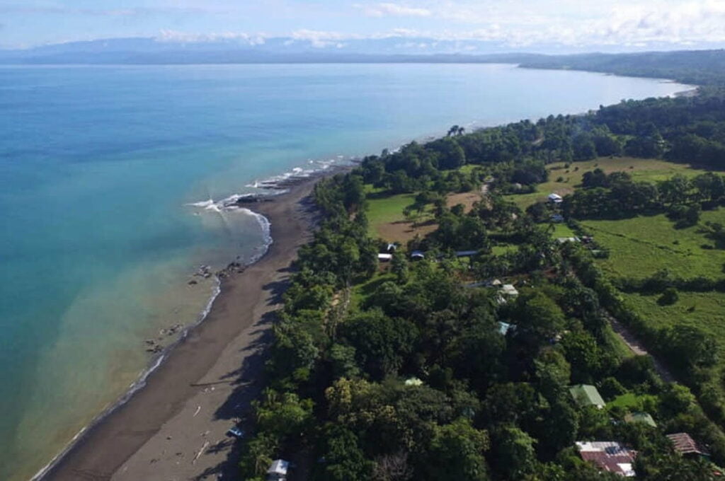 Aerial view of Pavones Costa Rica
